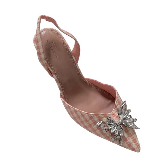 ASOS Santana Butterfly Pink Slingback Heels - Picture 3 of 5